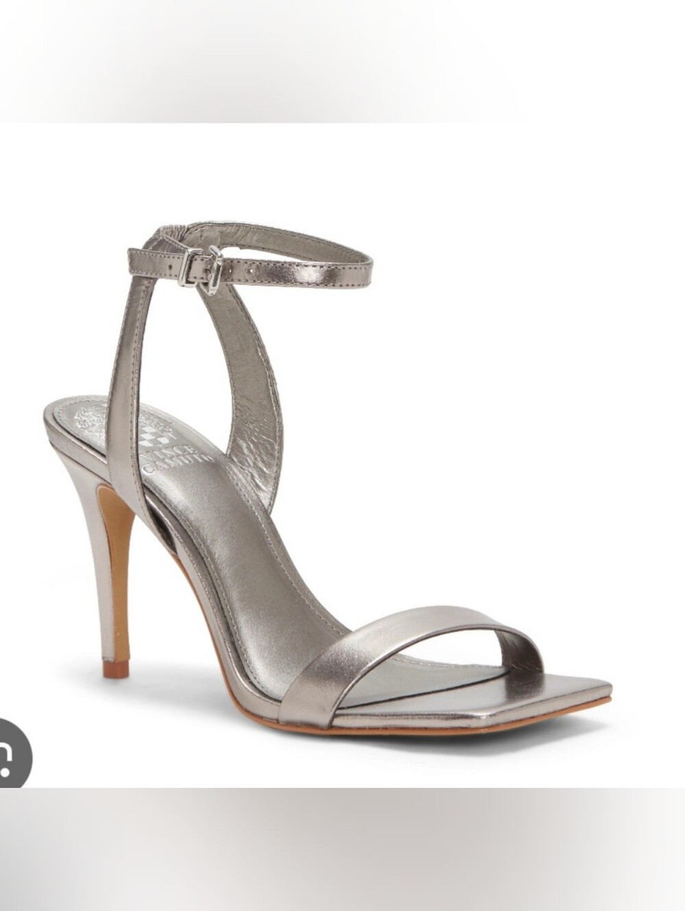 Vince Camuto Silver Metallic Saprenda Dress Sandal US 7.5